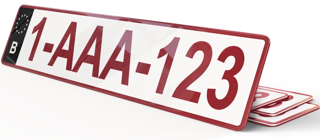 plaque d'immatriculation