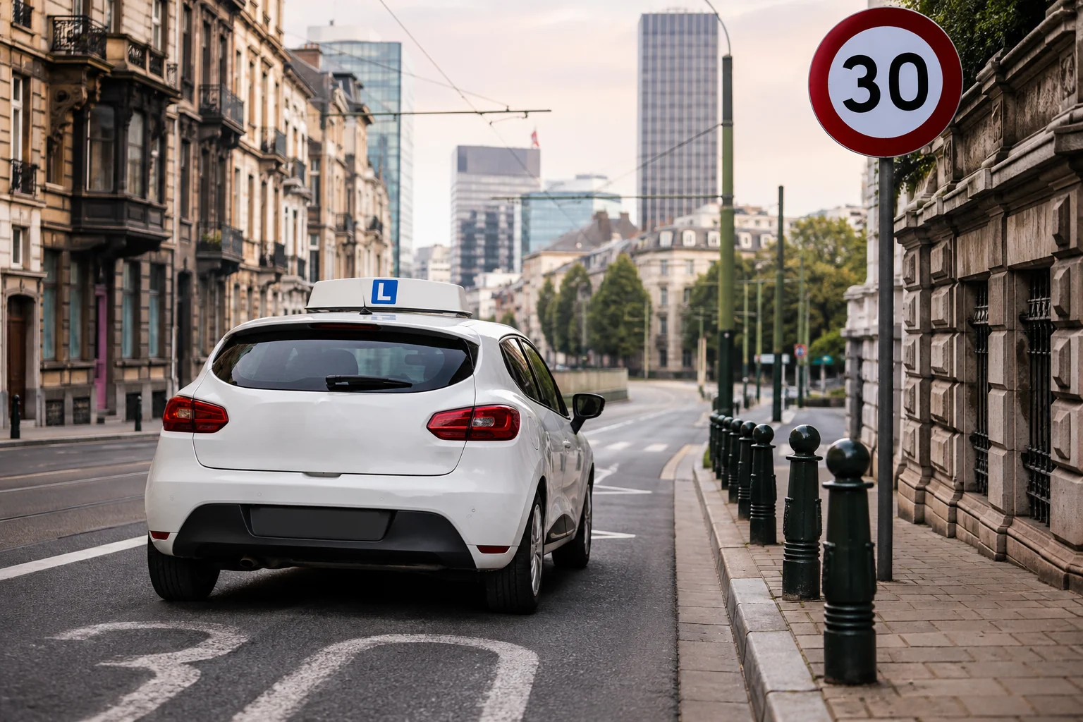 Ville 30 à Bruxelles : bien gérer sa vitesse le jour de l’examen